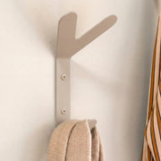 Kapstok Wandhaak FRONDO Staal Silky Taupe 16x8.5x37.5cm Spinder-Kapstokken-Spinder