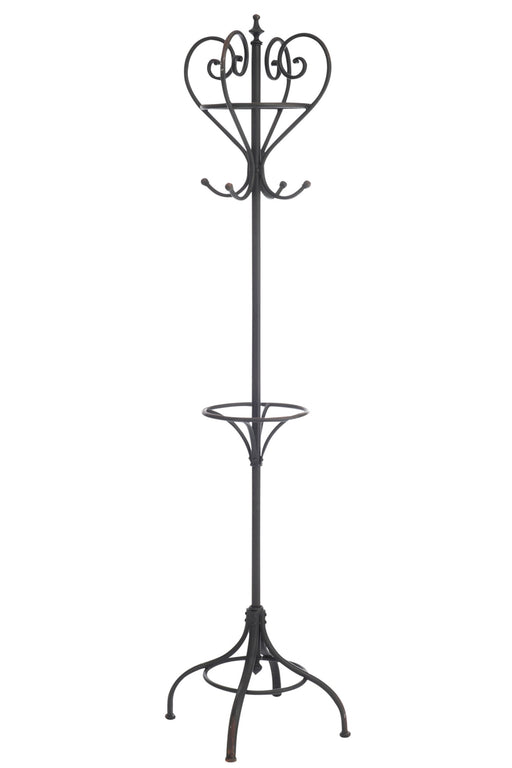 Kapstok Zwart ijzer Rond 51 cm 51x51x189 cm-Kapstokken-J-Line