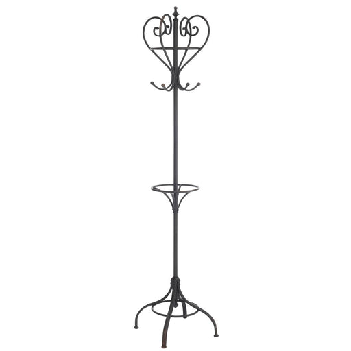 Kapstok Zwart ijzer Rond 51 cm 51x51x189 cm-Kapstokken-J-Line
