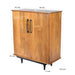 Kast Ayleen Mangohout Naturel hout 90x45x108 cm-Opbergkasten-Livingfurn