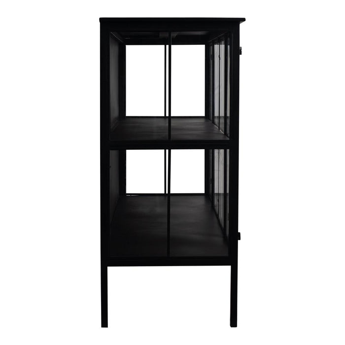 Kast Cave Zwart 41x140 cm-PTMD