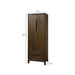 Kast Cortez Mangohout Bruin 40x75x200 cm-Opbergkasten-Livingfurn