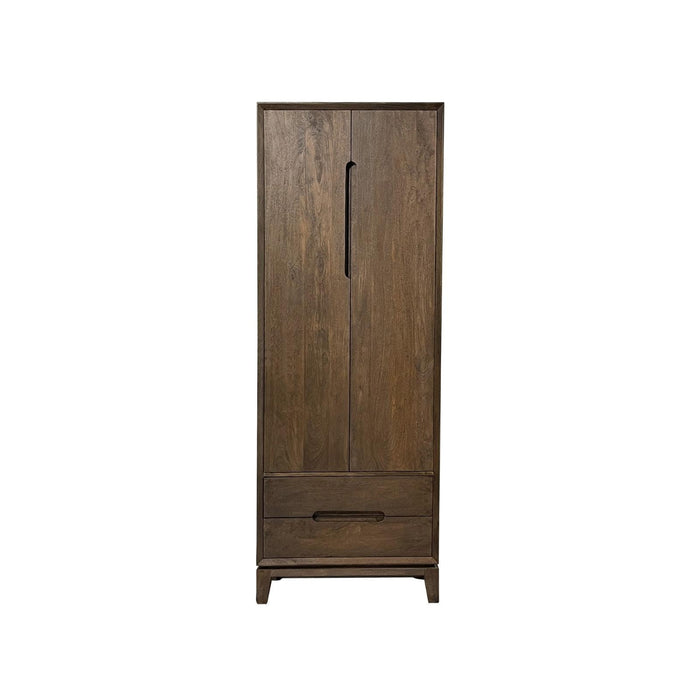Kast Cortez Mangohout Bruin 40x75x200 cm-Opbergkasten-Livingfurn