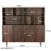 Kast Elan Mangohout Bruin 180x45 cm-Opbergkasten-Livingfurn