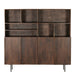 Kast Elan Mangohout Bruin 45x180x172 cm-Opbergkasten-Livingfurn