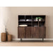 Kast Elan Mangohout Bruin 45x180x172 cm-Opbergkasten-Livingfurn