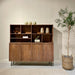 Kast Elan Mangohout Naturel hout 45x180x172 cm-Opbergkasten-Livingfurn