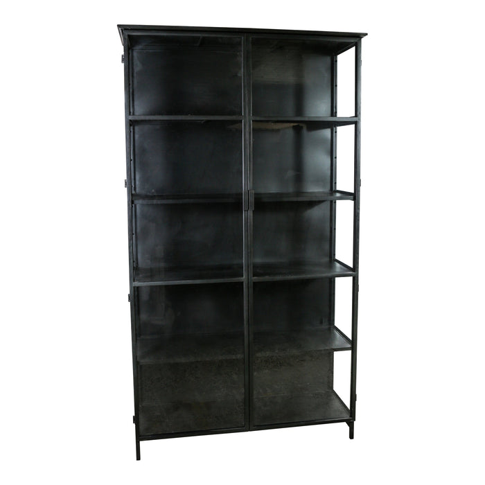 Kast Elina Glas Zwart-Opbergkasten-PTMD