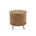Lamp Bruin Fir hout Rond 59 cm-Tafellampen-J-Line
