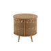 Lamp Bruin Fir hout Rond 59 cm-Tafellampen-J-Line