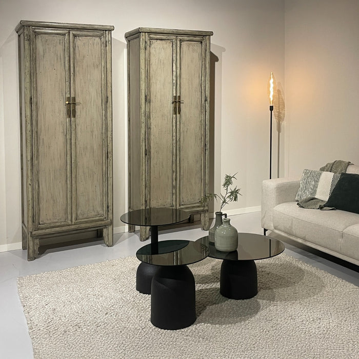 Kast Icons Marie Elise Grijs 45x95x220 cm-Opbergkasten-Livingfurn