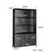 Kast Kala Mangohout Zwart 120x40x200 cm-Opbergkasten-Livingfurn