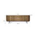 Kast Lausanne Teakhout Naturel hout 43x170x56 cm-TV-meubels-Livingfurn
