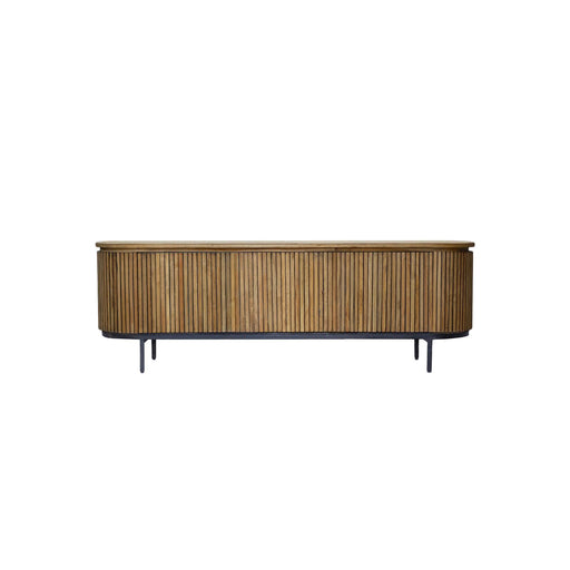 Kast Lausanne Teakhout Naturel hout 43x170x56 cm-TV-meubels-Livingfurn