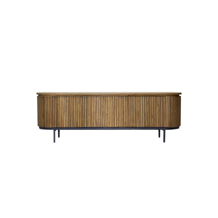 Kast Lausanne Teakhout Naturel hout 43x170x56 cm-TV-meubels-Livingfurn