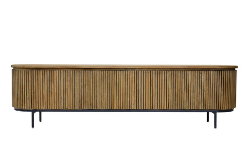 Kast Lausanne Teakhout Naturel hout 43x210x56 cm-TV-meubels-Livingfurn