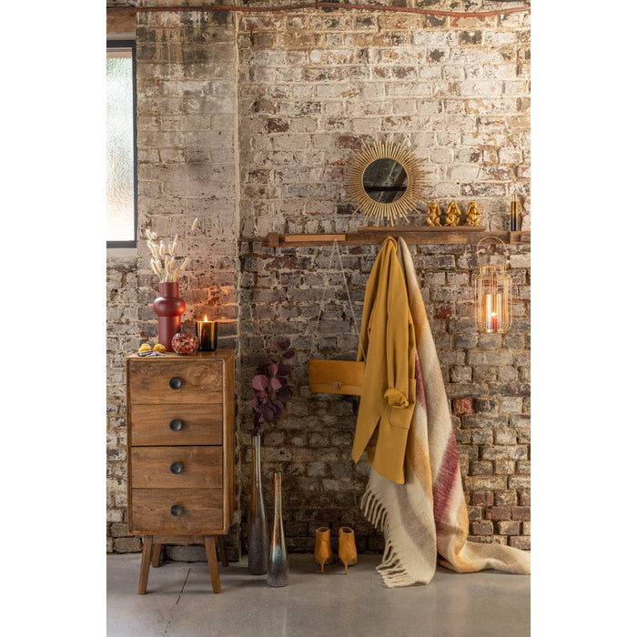 Lamp Bruin Mangohout hout 40 cm-Tafellampen-J-Line