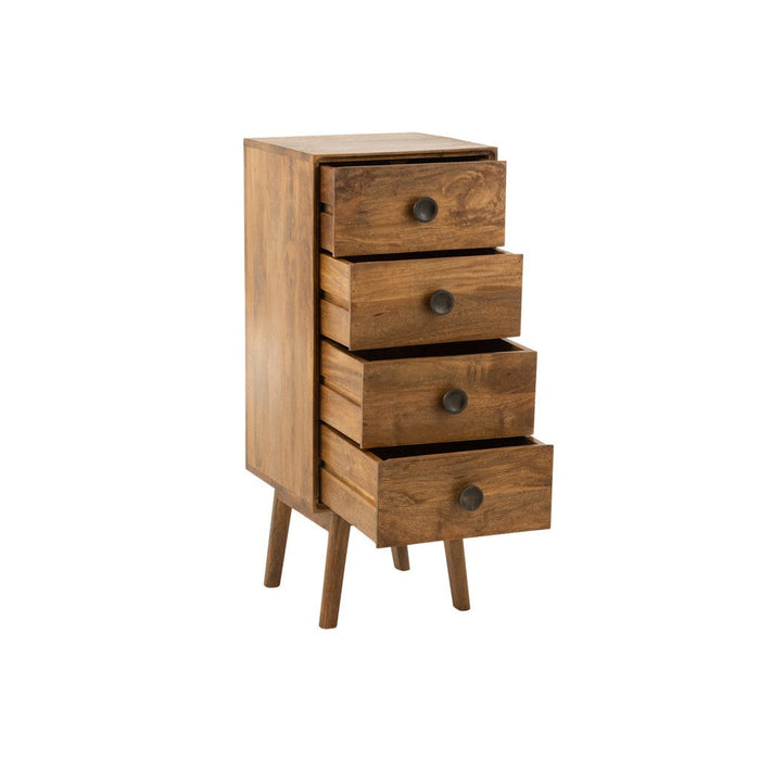 Lamp Bruin Mangohout hout 40 cm-Tafellampen-J-Line