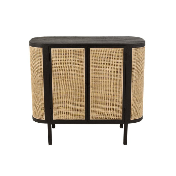 Lamp Zwart Meranti hout 45 cm-Tafellampen-J-Line