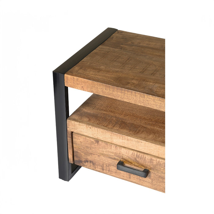 Kast Nairobi Mangohout Naturel hout 120x45x50 cm-TV-meubels-Livingfurn