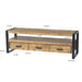 Kast Nairobi Mangohout Naturel hout 150x45x50 cm-TV-meubels-Livingfurn