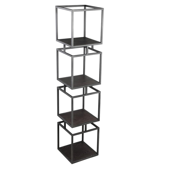 Kast Nanci Zwart L-Wanddecoratie-PTMD