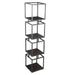 Kast Nanci Zwart L-Wanddecoratie-PTMD