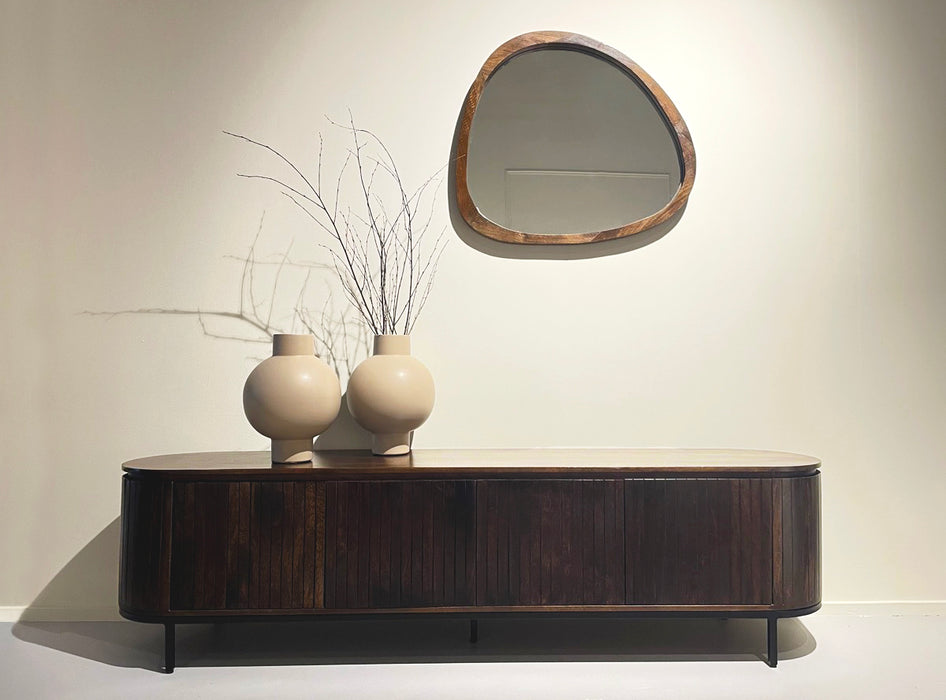 Kast Noor Mangohout Bruin 170x43 cm-Opbergkasten-Livingfurn