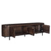 Kast Noor Mangohout Bruin 210x43x56 cm-TV-meubels-Livingfurn