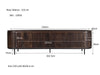 Kast Noor Mangohout Bruin 210x43x56 cm-TV-meubels-Livingfurn
