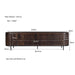 Kast Noor Mangohout Bruin 210x43x56 cm-TV-meubels-Livingfurn