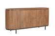 Kast Noor Mangohout Naturel hout 170x43x81 cm-Dressoirs-Livingfurn