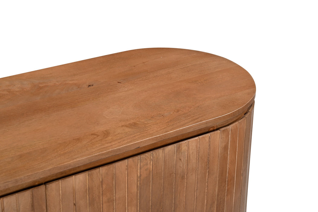 Kast Noor Mangohout Naturel hout 170x43x81 cm-Dressoirs-Livingfurn