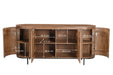 Kast Noor Mangohout Naturel hout 170x43x81 cm-Dressoirs-Livingfurn
