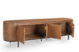 Kast Noor Mangohout Naturel hout 210x43x56 cm-TV-meubels-Livingfurn