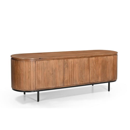 Kast Noor Mangohout Naturel hout 43x170x56 cm-TV-meubels-Livingfurn
