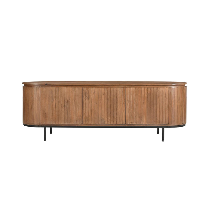 Kast Noor Mangohout Naturel hout 43x170x56 cm-TV-meubels-Livingfurn