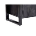 Kast Norris Mangohout Zwart 110x43x180 cm-Opbergkasten-Livingfurn