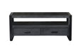 Kast Norris Mangohout Zwart 120x45x50 cm-TV-meubels-Livingfurn