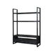 Kast Norris Mangohout Zwart 150x45x200 cm-TV-meubels-Livingfurn