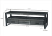 Kast Norris Mangohout Zwart 150x45x50 cm-TV-meubels-Livingfurn