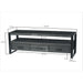 Kast Norris Mangohout Zwart 150x45x50 cm-TV-meubels-Livingfurn