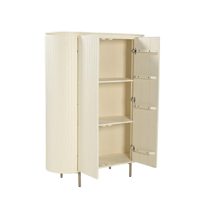 Kast Patou Mangohout Beige 43x115x151 cm-Opbergkasten-Livingfurn