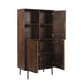 Kast Ravenstein Mangohout Bruin 170x40x90 cm-Opbergkasten-Livingfurn