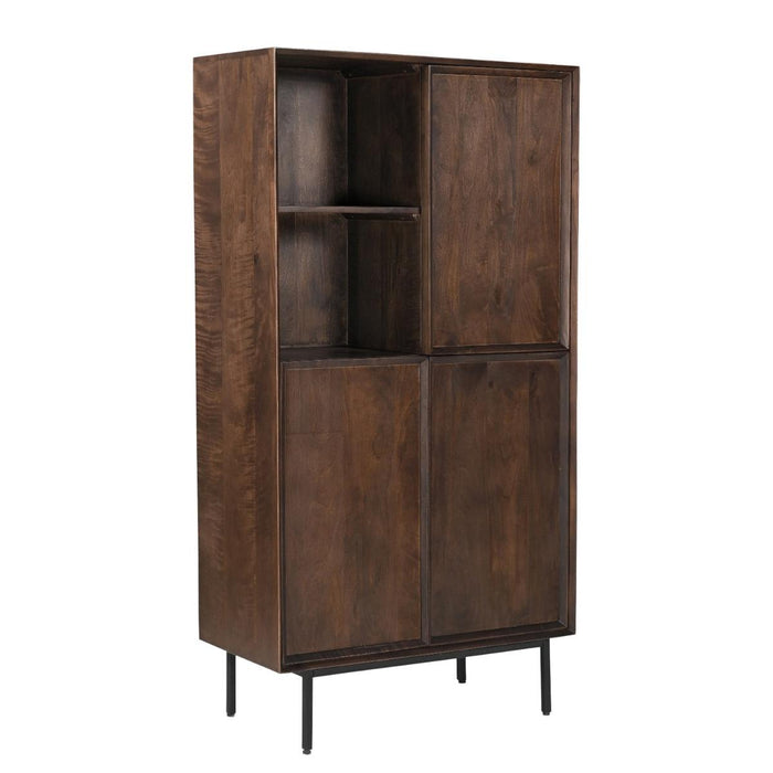 Kast Ravenstein Mangohout Bruin 170x40x90 cm-Opbergkasten-Livingfurn
