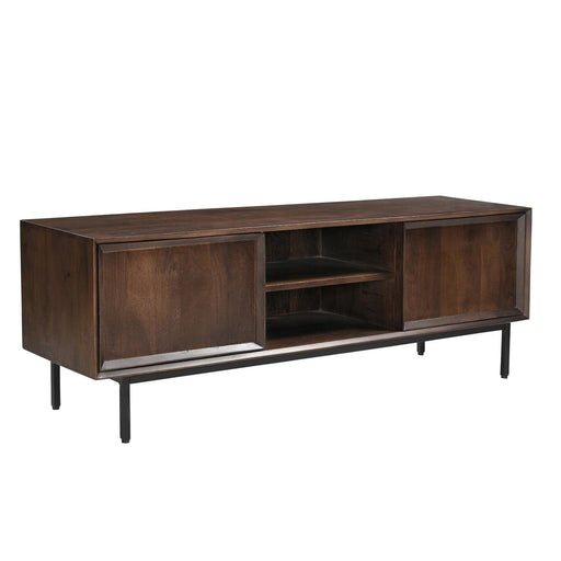 Kast Ravenstein Mangohout Bruin 50x40x150 cm-TV-meubels-Livingfurn