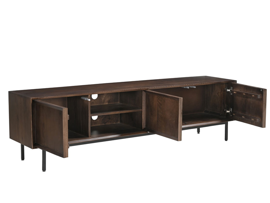 Kast Ravenstein Mangohout Bruin 50x40x180 cm-TV-meubels-Livingfurn