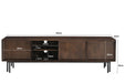 Kast Ravenstein Mangohout Bruin 50x40x180 cm-TV-meubels-Livingfurn