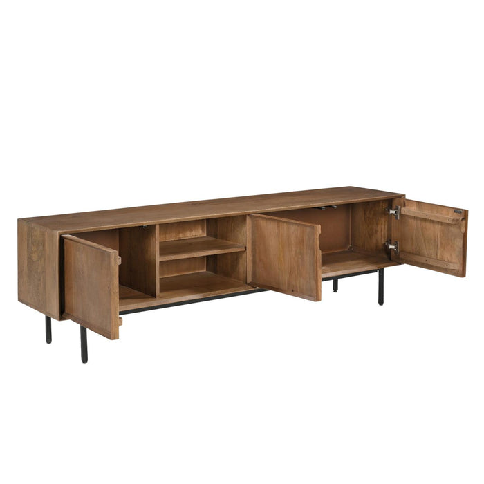 Kast Ravenstein Mangohout Naturel hout 180x50x40 cm-TV-meubels-Livingfurn