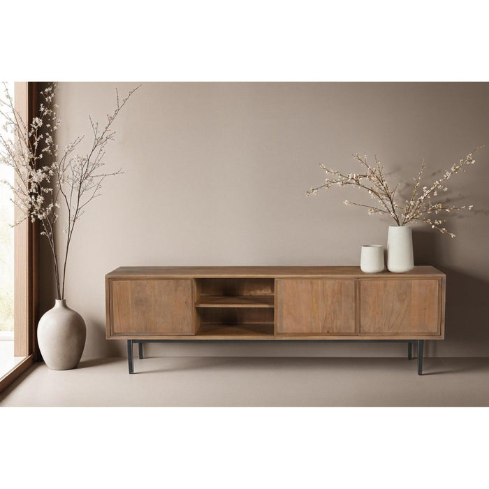Kast Ravenstein Mangohout Naturel hout 180x50x40 cm-TV-meubels-Livingfurn